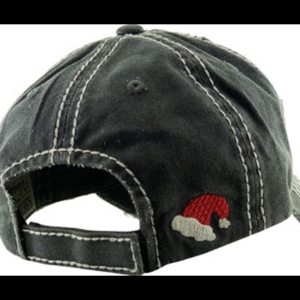 SANTA WHY YOU BE JUDGIN'? VINTAGE BALLCAP - Picture 5 of 11